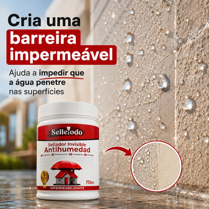 SelleTodo 750g, Selante Impermeável de Longa Duração Contra Infiltrações, Goteiras e Humidade