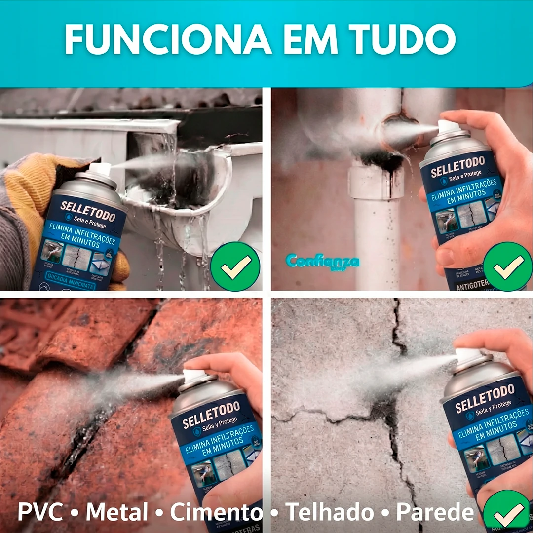Spray SelleTodo – elimine goteiras sem complicação